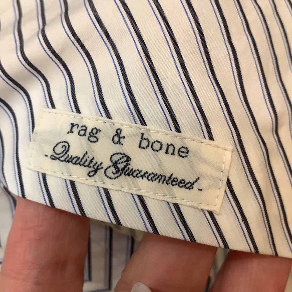 rag & bone White Striped Dress - Picture 9 of 9